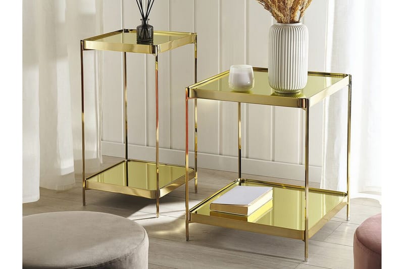 Dinari Avlastningsbord - Gull - Møbler - Bord - Avlastningsbord & sidobord - Brettbord og småbord