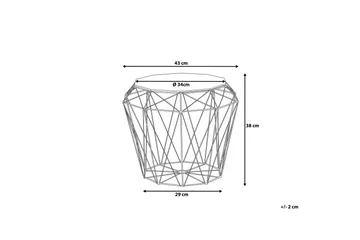 Elida Avlastningsbord 43 cm - Tre / Natur - Møbler - Bord - Avlastningsbord & sidobord - Brettbord og småbord
