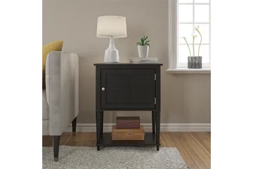 Fairmont Sidebord 56 cm Svart - Dorel Home - Møbler - Bord - Avlastningsbord & sidobord - Brettbord og småbord