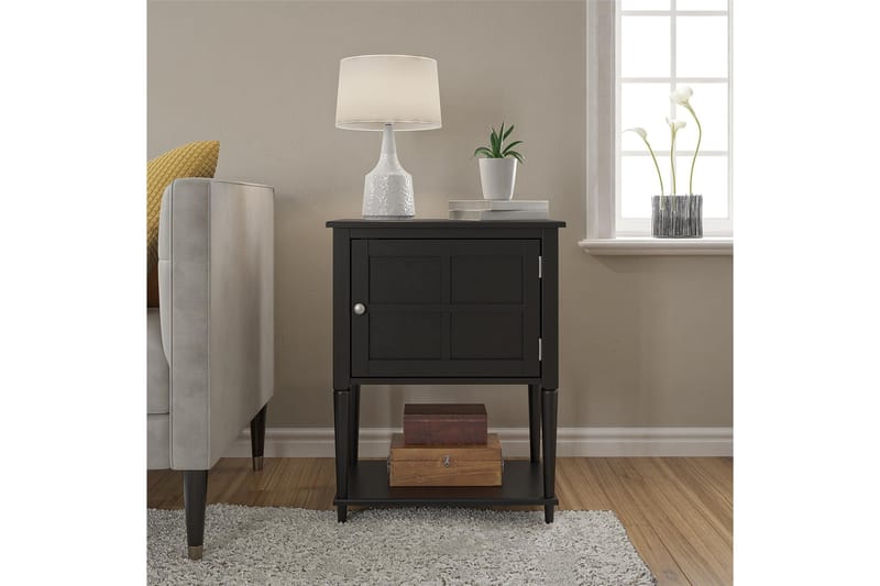 Fairmont Sidebord 56 cm Svart - Dorel Home - Møbler - Bord - Avlastningsbord & sidobord - Brettbord og småbord