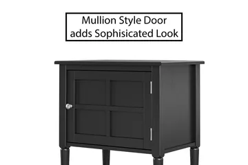 Fairmont Sidebord 56 cm Svart - Dorel Home - Møbler - Bord - Avlastningsbord & sidobord - Brettbord og småbord