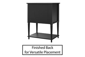 Fairmont Sidebord 56 cm Svart - Dorel Home - Møbler - Bord - Avlastningsbord & sidobord - Brettbord og småbord