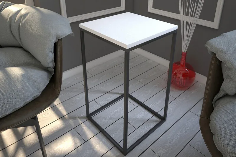 Falan Avlastningsbord 35 cm - Hvit - Møbler - Bord - Avlastningsbord & sidobord - Brettbord og småbord