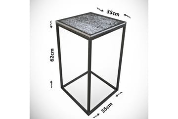 Falan Avlastningsbord 35 cm - Hvit/Svart - Møbler - Bord - Avlastningsbord & sidobord - Brettbord og småbord