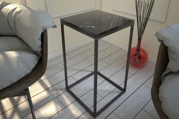 Falan Avlastningsbord 35 cm - Svart/Hvit - Møbler - Bord - Avlastningsbord & sidobord - Brettbord og småbord