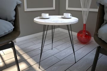 Falan Avlastningsbord 40 cm - Hvit/Svart - Møbler - Bord - Avlastningsbord & sidobord - Brettbord og småbord