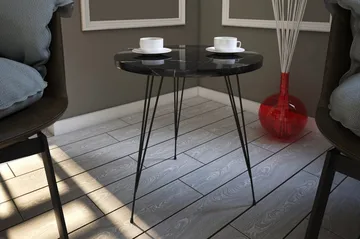 Falan Avlastningsbord 40 cm - Svart/Hvit - Møbler - Bord - Avlastningsbord & sidobord - Brettbord og småbord