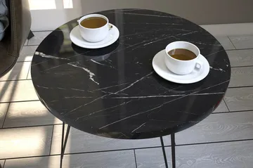 Falan Avlastningsbord 40 cm - Svart/Hvit - Møbler - Bord - Avlastningsbord & sidobord - Brettbord og småbord