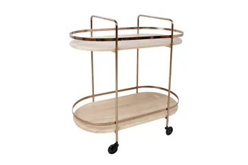 Genova Serveringsbord 80x42x80 cm Lysebrun - Møbler - Bord - Avlastningsbord & sidobord - Brettbord og småbord