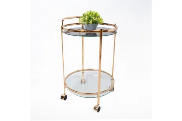 Genova Serveringsbord 80x42x80 cm Lysebrun - Møbler - Bord - Avlastningsbord & sidobord - Brettbord og småbord