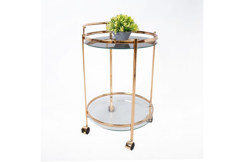 Genova Serveringsbord 80x42x80 cm Lysebrun - Møbler - Bord - Avlastningsbord & sidobord - Brettbord og småbord