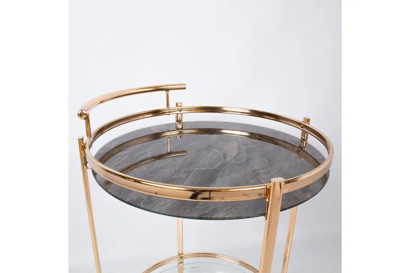 Genova Serveringsbord 80x42x80 cm Lysebrun - Møbler - Bord - Avlastningsbord & sidobord - Brettbord og småbord