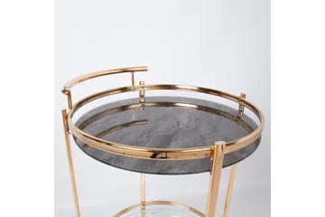 Genova Serveringsbord 80x42x80 cm Lysebrun - Møbler - Bord - Avlastningsbord & sidobord - Brettbord og småbord