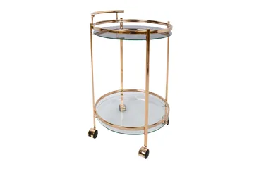 Genova Serveringsbord 80x42x80 cm Lysebrun - Møbler - Bord - Avlastningsbord & sidobord - Brettbord og småbord