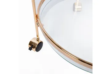 Genova Serveringsbord 80x42x80 cm Lysebrun - Møbler - Bord - Avlastningsbord & sidobord - Brettbord og småbord