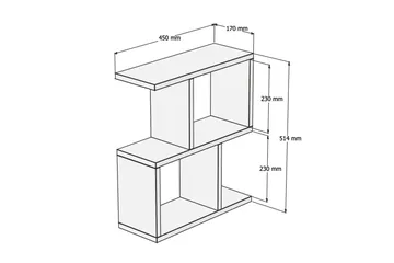 Gersby Avlastningsbord 45 cm - Brun - Møbler - Bord - Avlastningsbord & sidobord - Brettbord og småbord