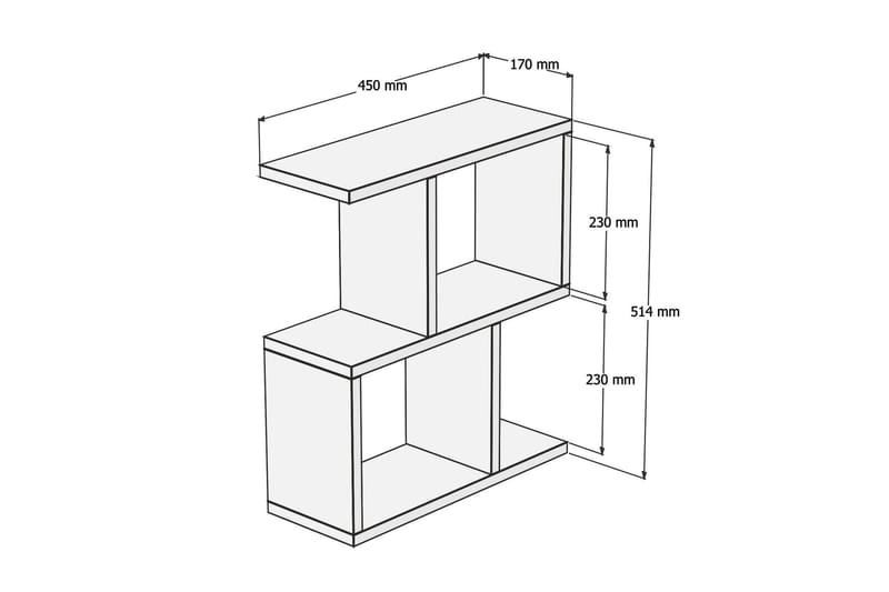 Gersby Avlastningsbord 45 cm - Brun - Møbler - Bord - Avlastningsbord & sidobord - Brettbord og småbord