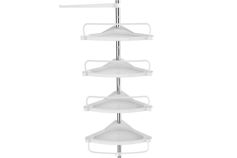 Hjørnehylle Dragani - Hvit - Lampebord & sidebord - Brettbord og småbord