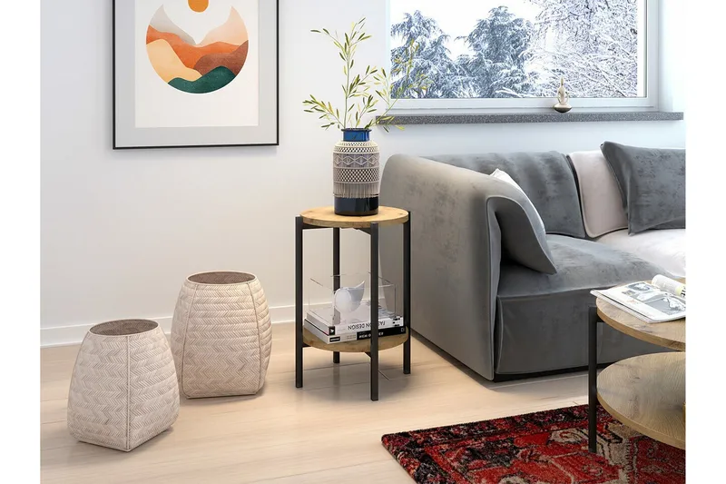 Kintore Sidobord Black - Møbler - Bord - Avlastningsbord & sidobord - Brettbord og småbord