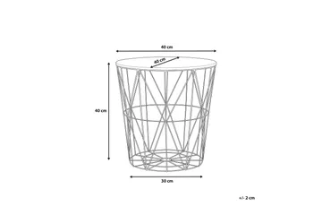Lanark Avlastningsbord 40 cm - Gull - Møbler - Bord - Avlastningsbord & sidobord - Brettbord og småbord