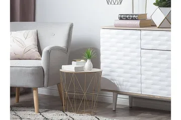 Lanark Avlastningsbord 40 cm - Gull - Møbler - Bord - Avlastningsbord & sidobord - Brettbord og småbord