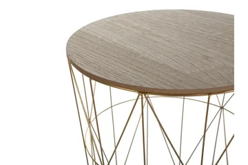 Lanark Avlastningsbord 40 cm - Gull - Møbler - Bord - Avlastningsbord & sidobord - Brettbord og småbord