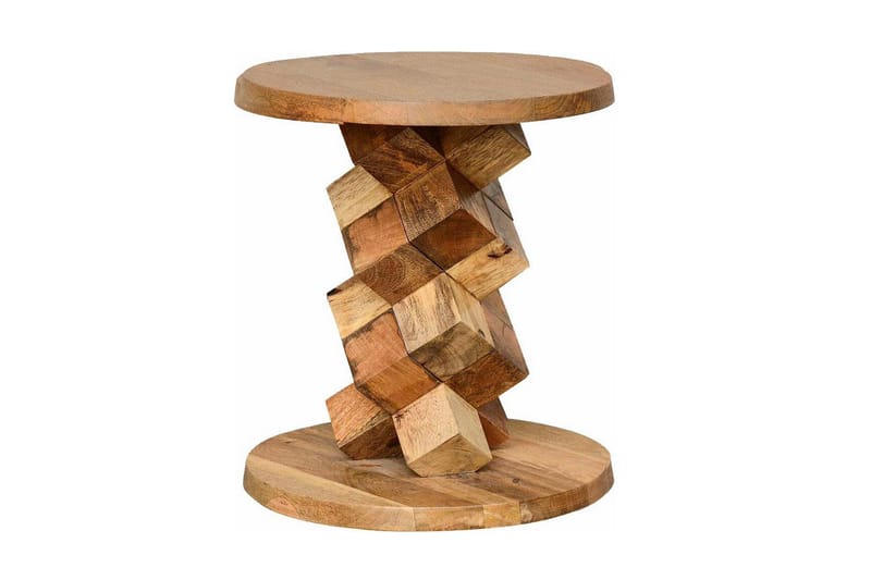 Lithia Sidebord 40 cm Rundt - Brun - Møbler - Bord - Avlastningsbord & sidobord - Brettbord og småbord