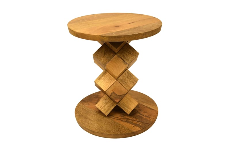 Lithia Sidebord 40 cm Rundt - Brun - Møbler - Bord - Avlastningsbord & sidobord - Brettbord og småbord