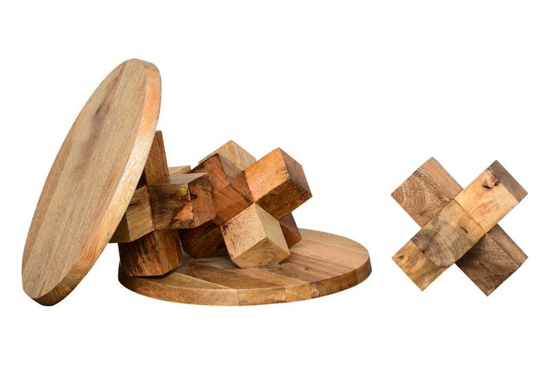 Lithia Sidebord 40 cm Rundt - Brun - Møbler - Bord - Avlastningsbord & sidobord - Brettbord og småbord