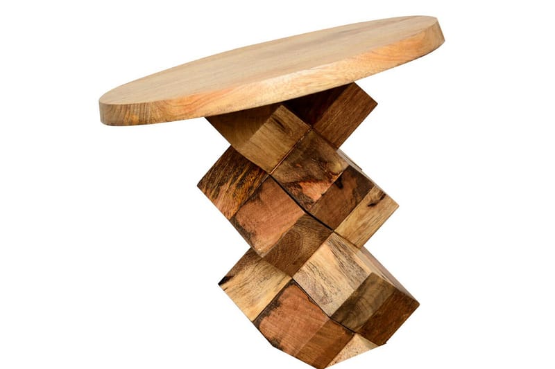 Lithia Sidebord 40 cm Rundt - Brun - Møbler - Bord - Avlastningsbord & sidobord - Brettbord og småbord
