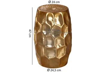 Lueken Avlastningsbord 30 cm - Gull - Møbler - Bord - Avlastningsbord & sidobord - Brettbord og småbord