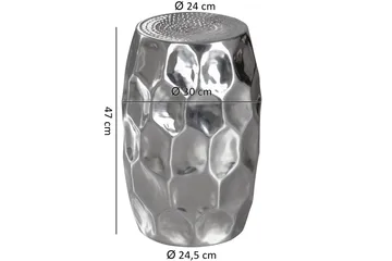 Lueken Avlastningsbord 30 cm - Sølv - Møbler - Bord - Avlastningsbord & sidobord - Brettbord og småbord