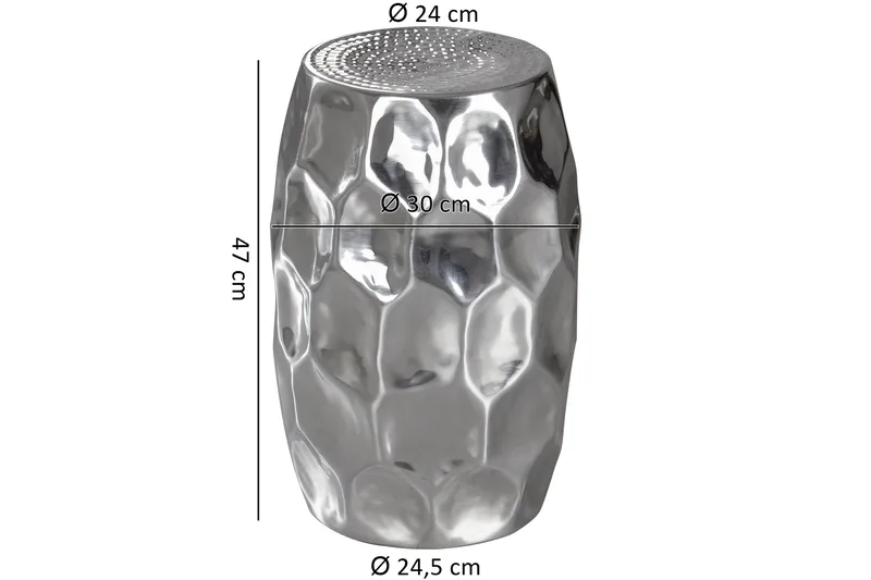 Lueken Avlastningsbord 30 cm - Sølv - Møbler - Bord - Avlastningsbord & sidobord - Brettbord og småbord