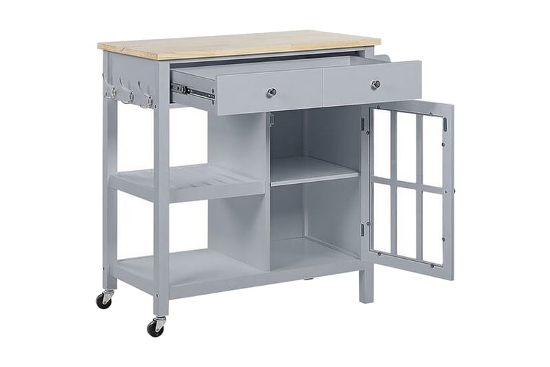 Manesseno Serveringsvogn 80 cm - Grå - Møbler - Bord - Avlastningsbord & sidobord - Brettbord og småbord