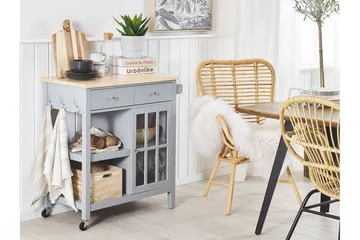 Manesseno Serveringsvogn 80 cm - Grå - Møbler - Bord - Avlastningsbord & sidobord - Brettbord og småbord