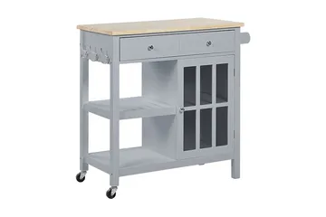 Manesseno Serveringsvogn 80 cm - Grå - Møbler - Bord - Avlastningsbord & sidobord - Brettbord og småbord