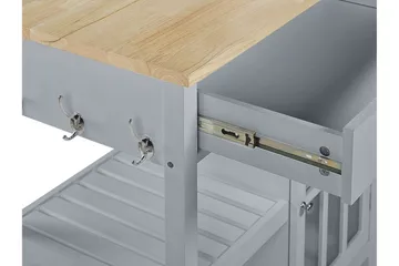 Manesseno Serveringsvogn 80 cm - Grå - Møbler - Bord - Avlastningsbord & sidobord - Brettbord og småbord