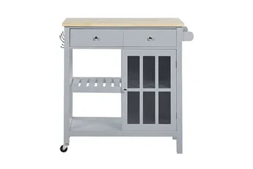 Manesseno Serveringsvogn 80 cm - Grå - Møbler - Bord - Avlastningsbord & sidobord - Brettbord og småbord