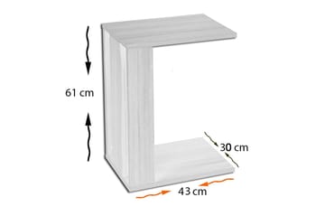 Mellberg Sidebord - Hvit - Møbler - Bord - Avlastningsbord & sidobord - Brettbord og småbord
