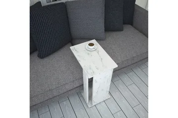 Mellberg Sidebord - Hvit/Marmor - Møbler - Bord - Avlastningsbord & sidobord - Brettbord og småbord