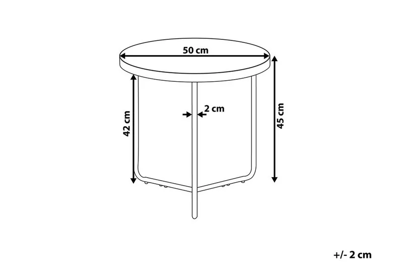Melody S Avlastningsbord 50 cm - Tre / Natur - Møbler - Bord - Avlastningsbord & sidobord - Brettbord og småbord
