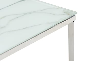 Nelly Sidebord 45 cm - Hvit/Krom - Møbler - Bord - Avlastningsbord & sidobord - Brettbord og småbord