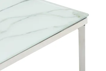 Nelly Sidebord 45 cm - Hvit/Krom - Møbler - Bord - Avlastningsbord & sidobord - Brettbord og småbord