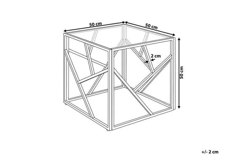 Orland Avlastningsbord 50 cm - Sølv - Møbler - Bord - Avlastningsbord & sidobord - Brettbord og småbord