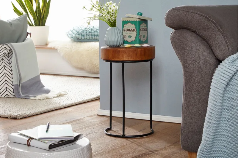 Provine Avlastningsbord 28 cm - Brun - Møbler - Bord - Avlastningsbord & sidobord - Brettbord og småbord