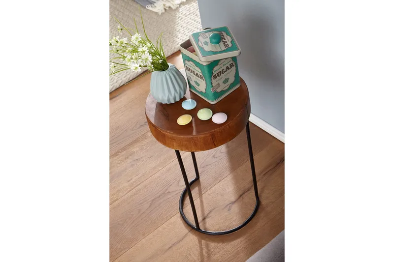 Provine Avlastningsbord 28 cm - Brun - Møbler - Bord - Avlastningsbord & sidobord - Brettbord og småbord