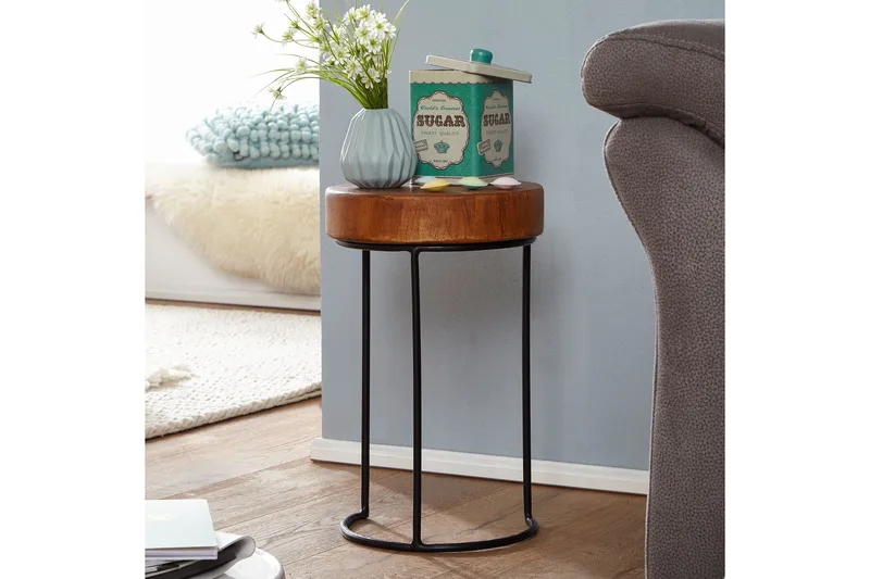 Provine Avlastningsbord 28 cm - Brun - Møbler - Bord - Avlastningsbord & sidobord - Brettbord og småbord