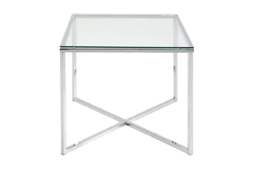 Roman Sidebord 50 cm - Glas/Krom - Møbler - Bord - Avlastningsbord & sidobord - Brettbord og småbord