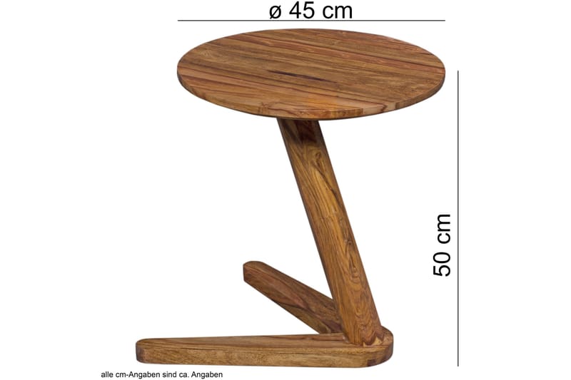 Schulien Avlastningsbord 45 cm - Brun - Møbler - Bord - Avlastningsbord & sidobord - Brettbord og småbord