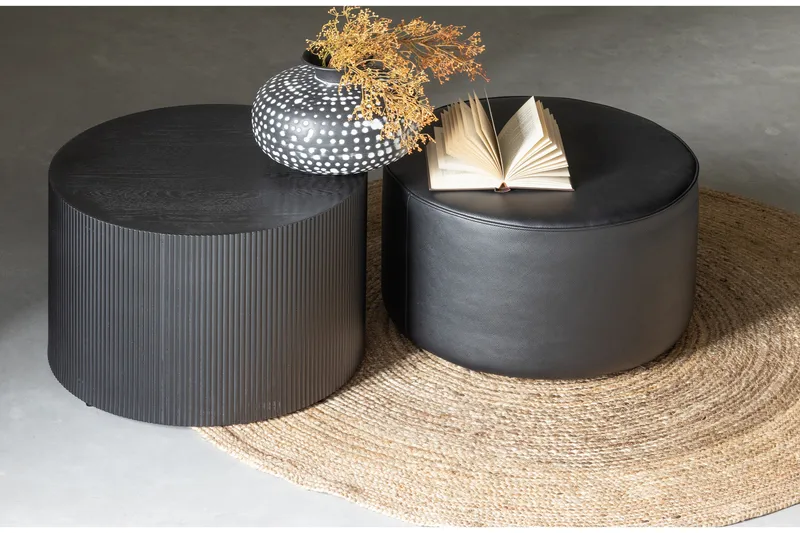 Senan Sidebord 60 cm Rundt - Svart - Møbler - Bord - Avlastningsbord & sidobord - Brettbord og småbord